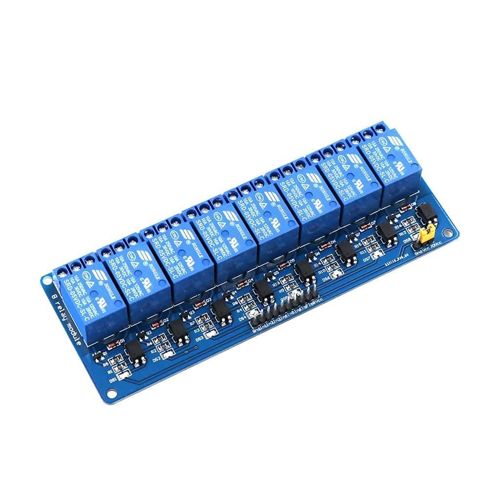 DHRUV-PRO 10A Channel Relay Module with Optocoupler - AC and DC Appliance Control - for Arduino DSP AVR PIC ARM (8 Channel 5V) (B09CGGZY62) Amazon Price History, Amazon Price Tracker