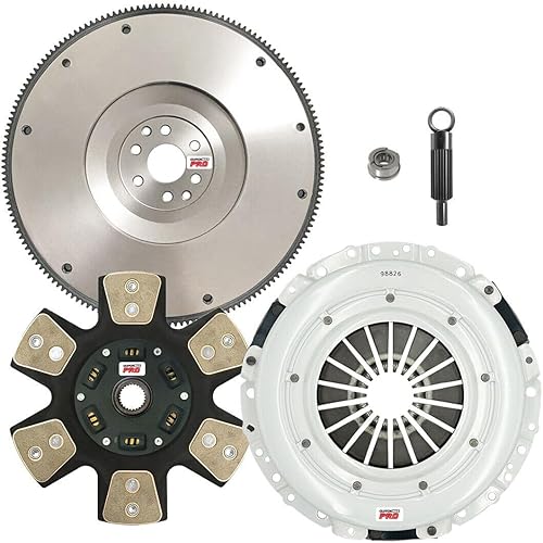 ClutchMaxPRO Performance Stage 4 Kit de embrague con volante compatible con Ford Mustang GT Bullitt Shelby GT 4.6L 26 Spline 11" (CP07803HDCFW-ST4) disponible en Yaxa Venezuela