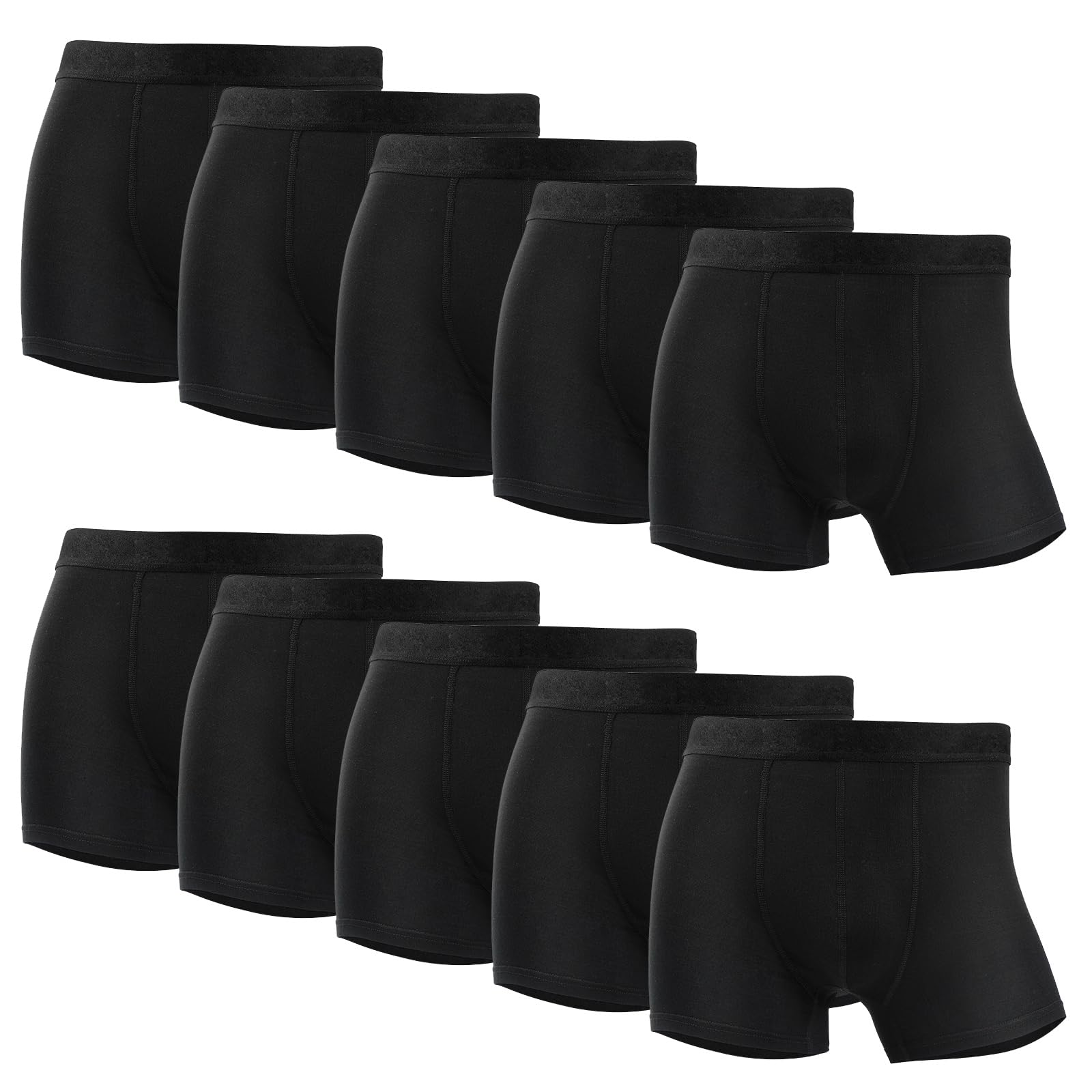 Boxer hombre de algodon sin etiquetas para evitar rozaduras pack de 10 6