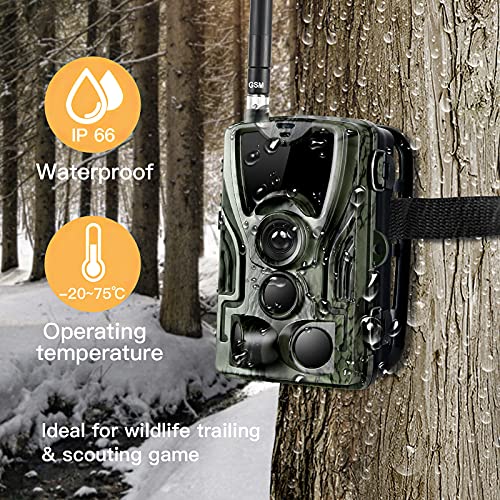 Sannofair 20MP/16MP/12MP Wildkamera Jagdkamera für Wildtiere mit Nachtsicht Bewegungsaktivierung, 0,3s… – Bild 7