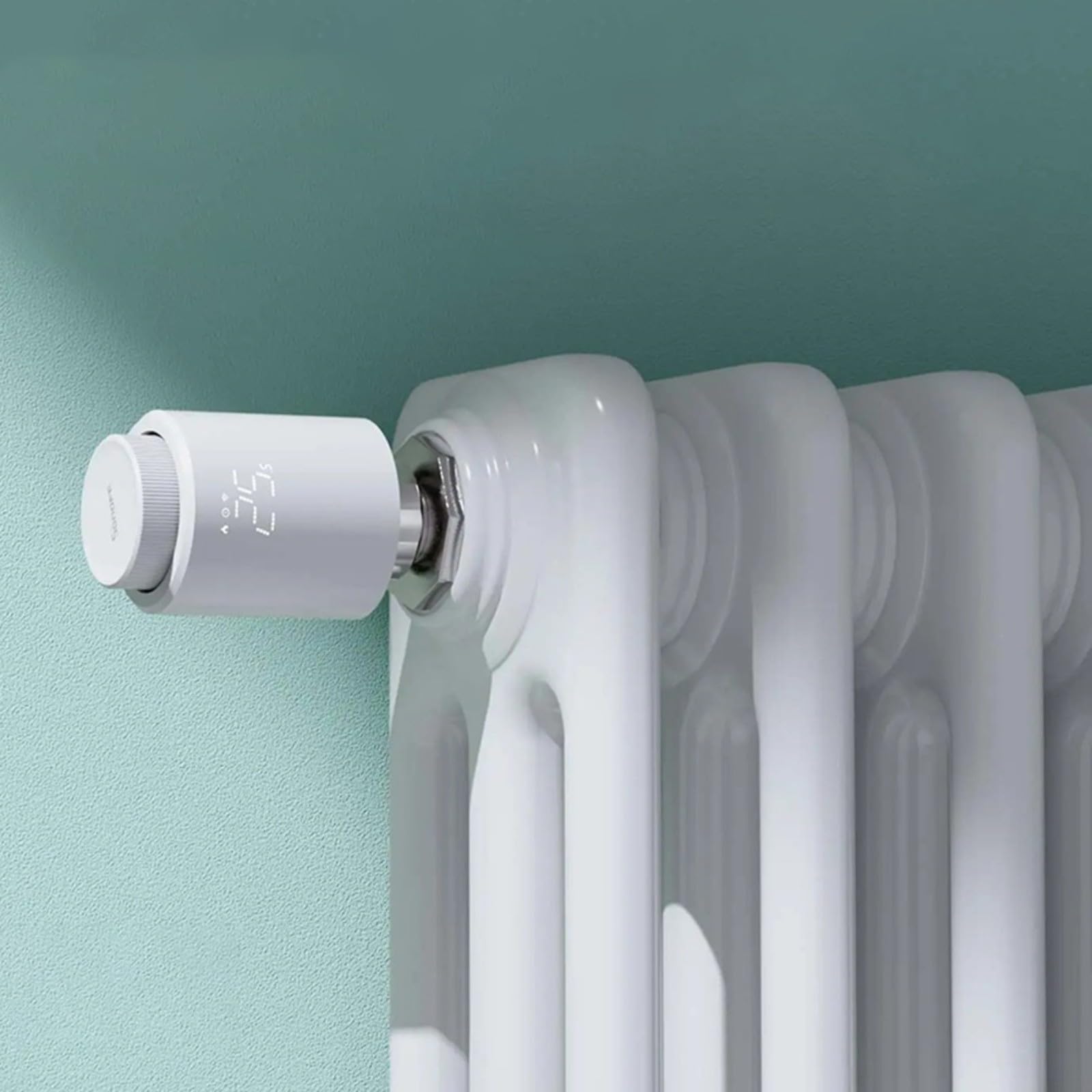 Válvula termostática inalámbrica para radiador, inteligente, control por aplicación de voz, modo de ahorro de energía, protector de congelación, se adapta a válvulas M30 x 1,5 mm
