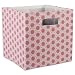 DII Hard Sided Collapsible Fabric Storage Container for Nursery, Offices, & Home Organization, (11x11x11") - Honeycomb Rose