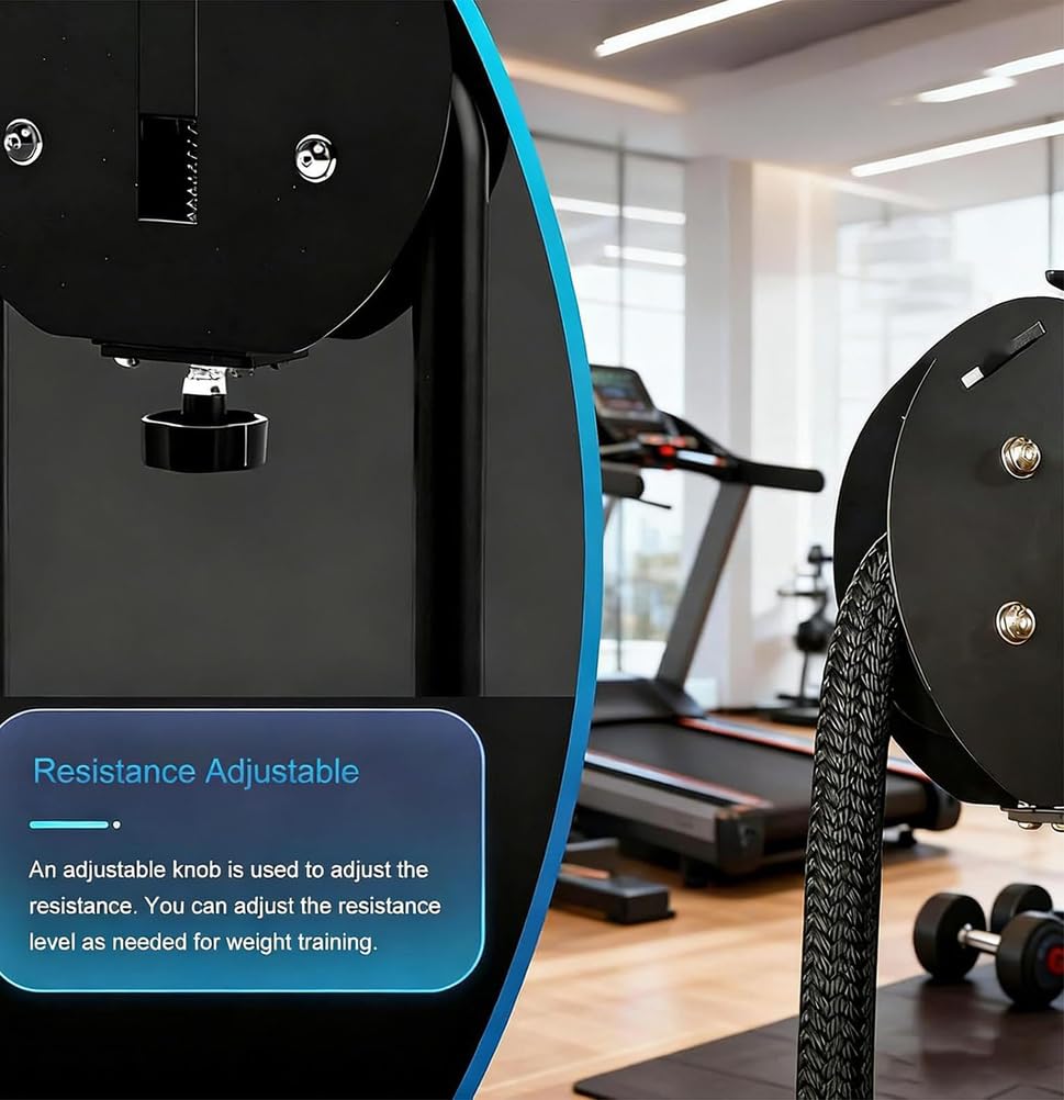 Portable Cable Pull System for Home Gym, Adjustable Resistance for Full Body Arm Back Training and Strength Training