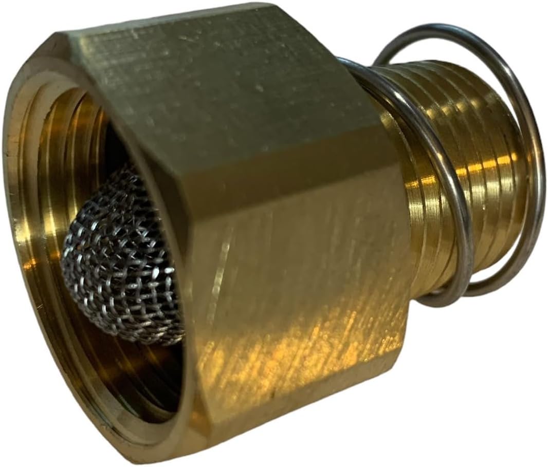 Coupler Intake Fitting with Filter Debris Screen 3/4 Garden Hose X 1/2 Inch NPT Size Compatible with General D10032