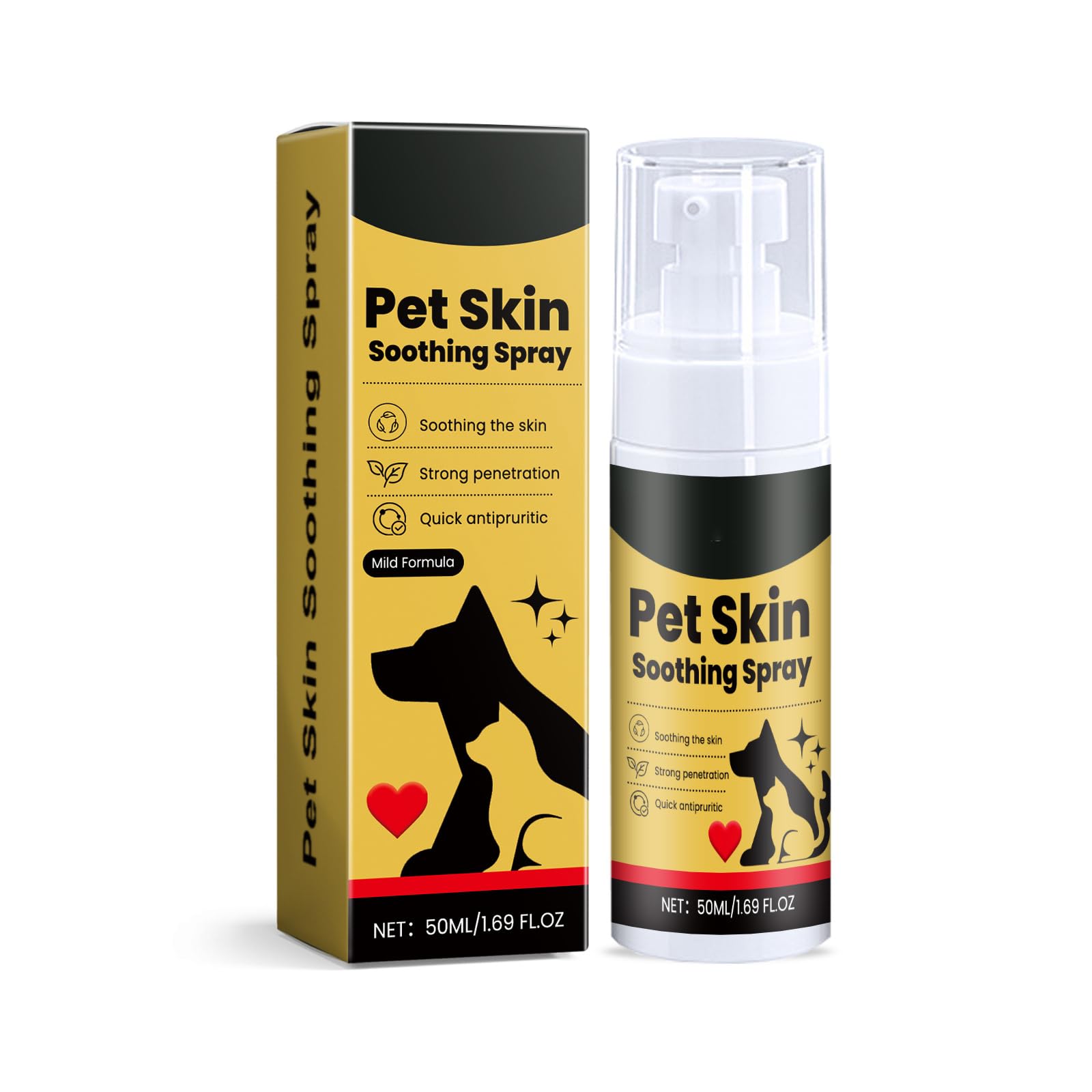 Spray De Guérison pour Animaux,Pet Wound and Skincare Spray,Pansement Liquide pour Plaies Chien,Sprays De Nettoyage Pours Animaux De Compagnie,Wound Sprays Chiens Et Chats