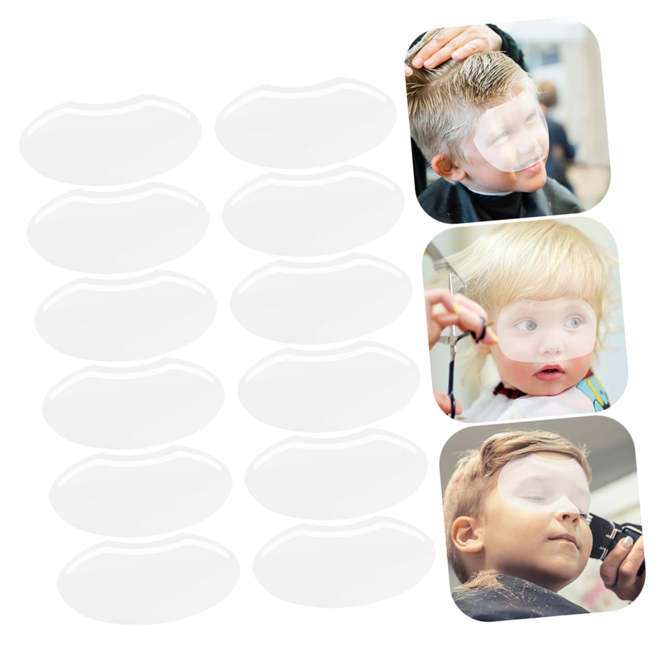 Didiseaon 120 Piezas transparente transparente protectores faciales transparentes escudos de para los ojos visera para el pelo