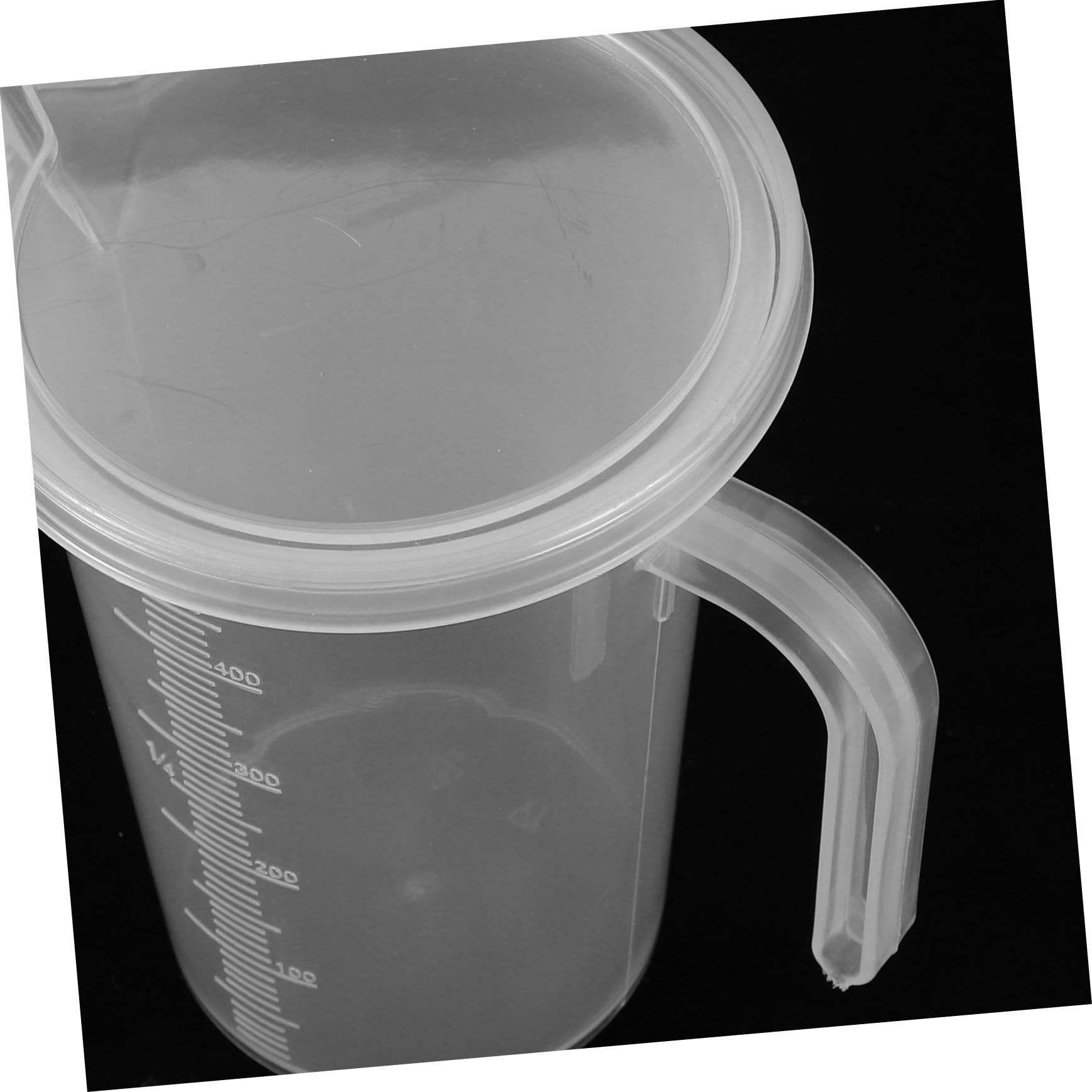 6 Pezzi Misurini Graduati in Plastica con Manico e Bicchieri Trasparenti per Misurazione Precisa Liquidi in Cucina e Uso