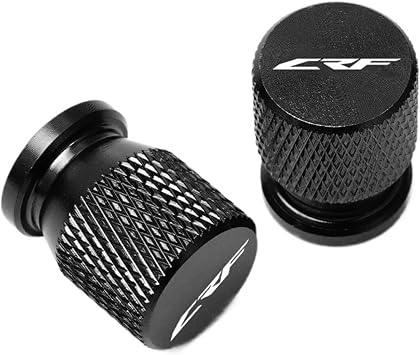 Motorcycle CNC Aluminum Tire Valve Air Port Stem Cover Cap Compatible with CRF 150 250 450 CRF150 R/F CR450 R/X/RX CRF230F CRF250 R/X/L/MBlack