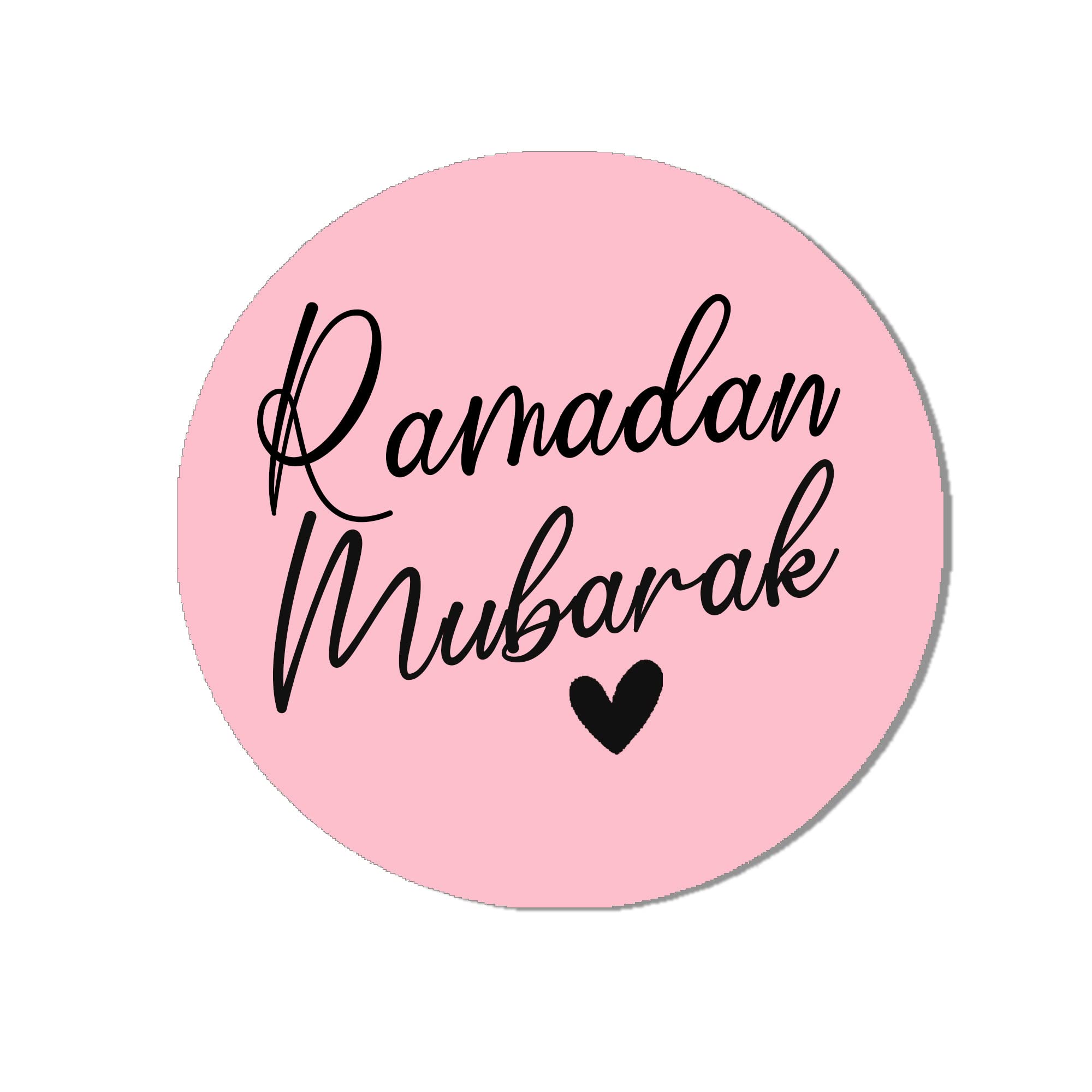 Ramadan Mubarak - Eid Muslim Celebration Sticker 24 Sticker (45mm) Light Pink