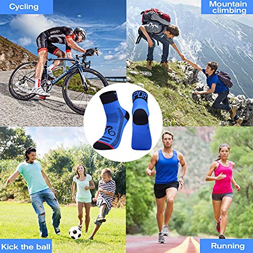 Ultrafun 10Pack Sports Cycling Socks Colorful Anti Smell Ankle Running Athletic Socks (5Pack, X-Large) #TOP6