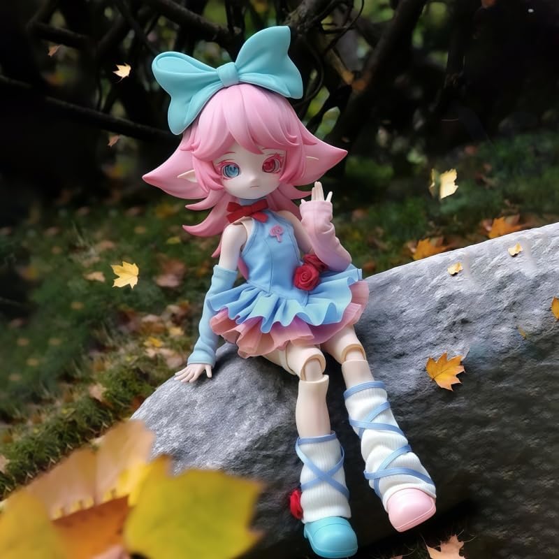 Mushroom Mycelium Naming Series 1/12 Action Figure BJD Blind Box (1 of 7 Possible Styles) BJD Doll Cute Figures Collectible Gifts for Birthday (Contains 1 Figure)