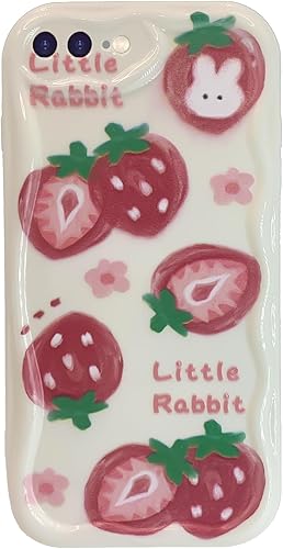 Funda de teléfono para iPhone 7 Plus8 Plus, con forma de onda rizada, borde ondulado, funda Kawaii para niñas, mujeres jóvenes y niñas, diseño de