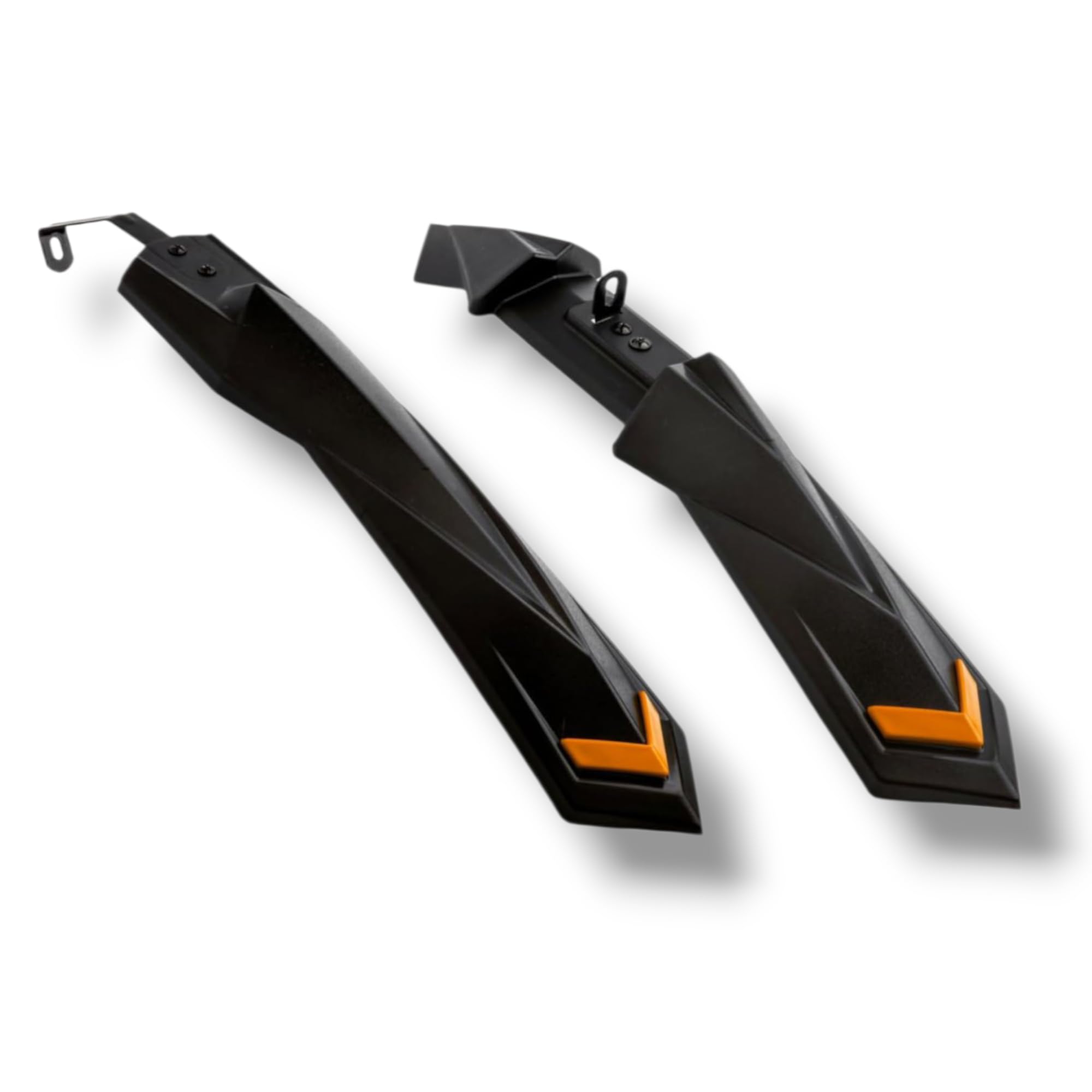 Cycle Mudguard Set for MTB, Universal Fit for 24 to 29 Inch Wheels, Plastic, Lightweight, Splash Proof, Black-image-34