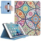Dteck Case for iPad mini 5/4/3/2/1 7.9' - Smart Folio Leather Case with [Auto Sleep Wake/Adjustable Viewing Stand Angle] Shockproof Protective Cover for iPad mini 5th/4th Generation (Stained Glass)