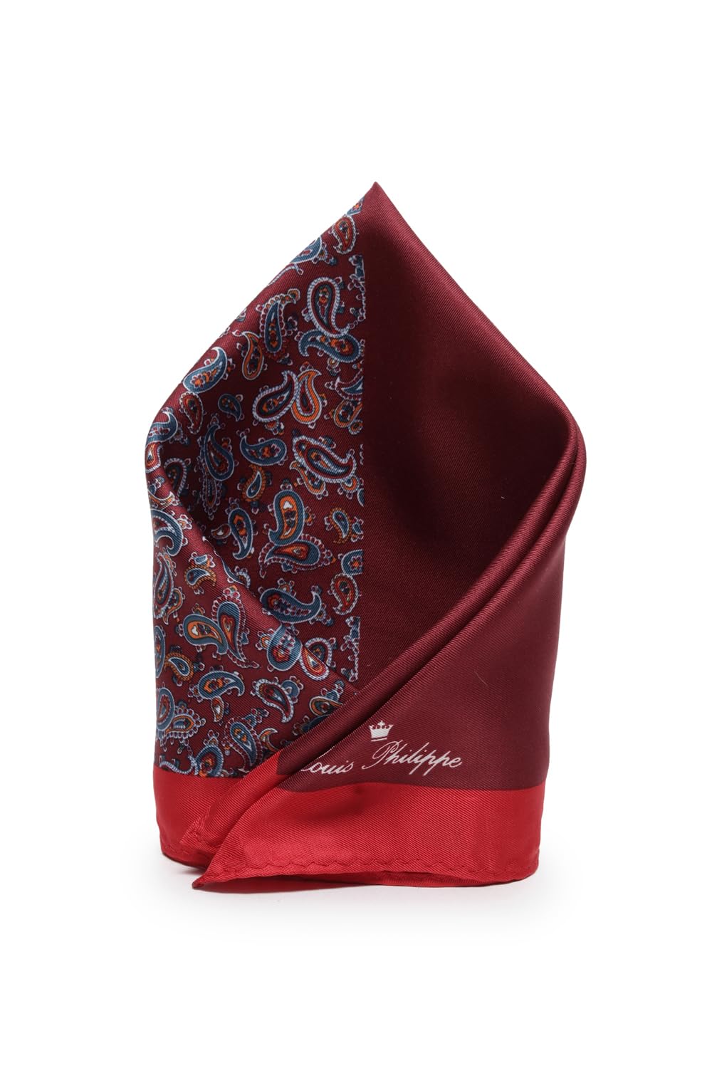 louis philippe Men Red Print Party Pocket Square-picture-29