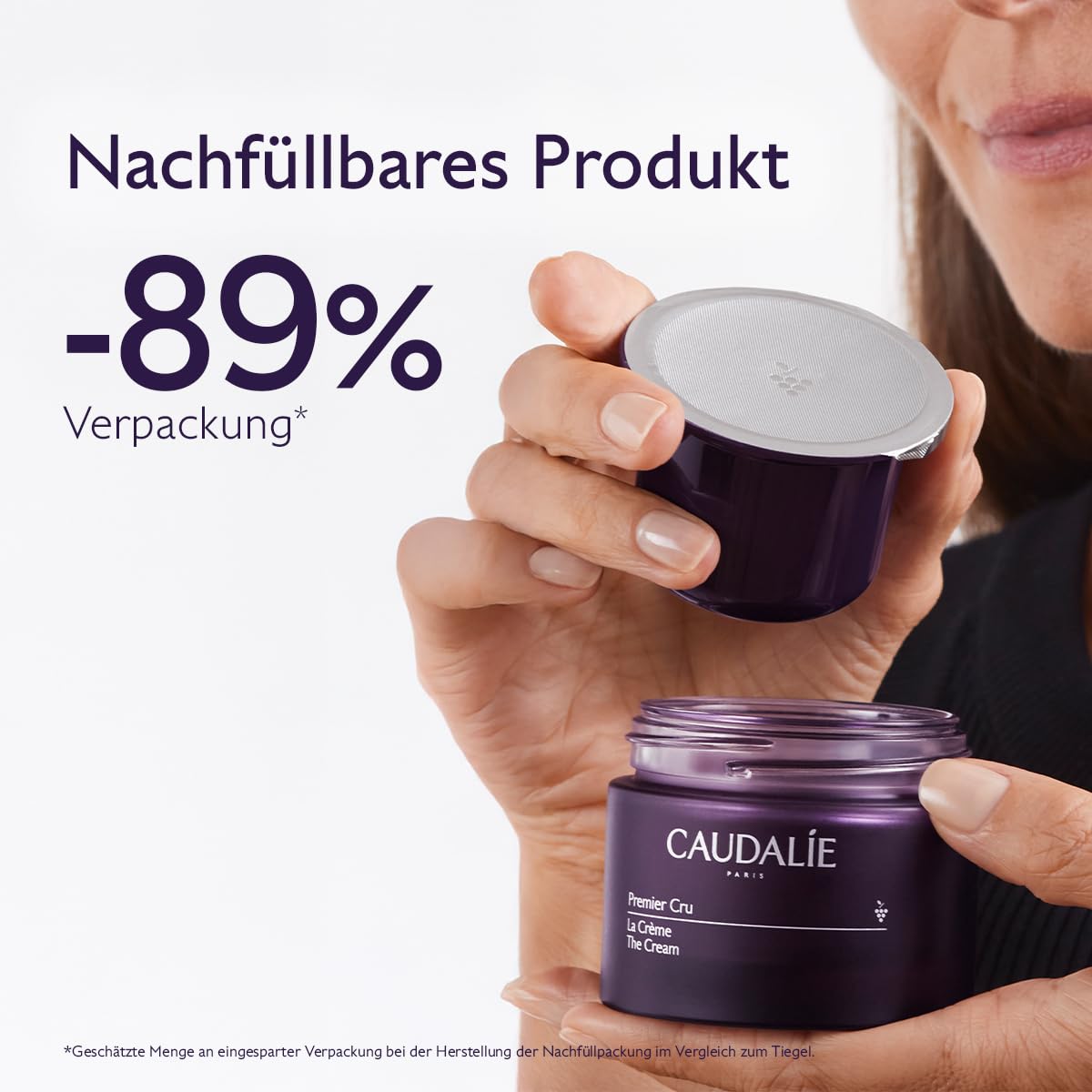 Caudalie Premier Cru Die Creme mit Patent Langlebigkeit & Natürlicher aufpolsternder Füllstoff