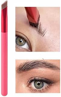 2 pieces eyebrow brush angled, multi-functional eyebrow brush, eyebrow drawing brush, multi-function eye brow brush, square angled eyebrow brush, contour and concealer brush, for powder gel cream