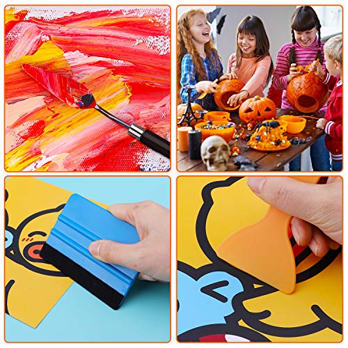Image of 23PCS Weeding Tools for Vinyl, Craft Weeding Tools Set with 12Inch Paper Cutter and Trimmer for Scrapbooking,Silhouettes,Cameos,Lettering,Cutting,Craft Paper, Labels and Cardstock(Black)