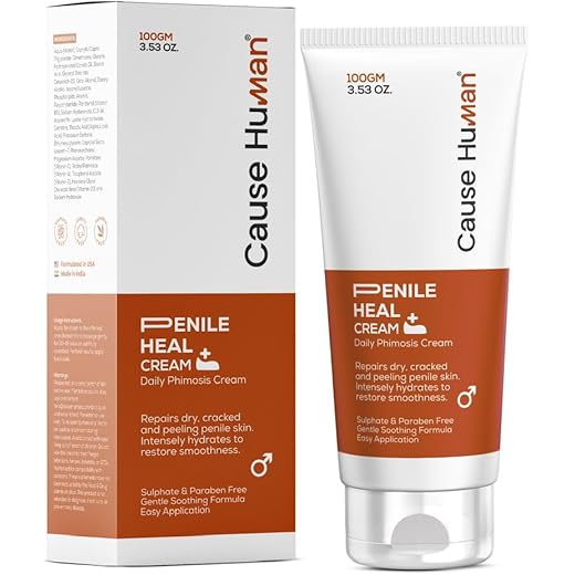 CAUSEHUMAN Phimosis Relief Cream - Soothes & Hydrates - 100m