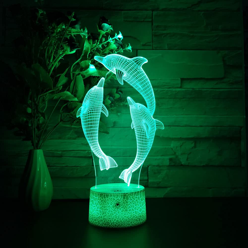 アート・デザイン・音楽 Ola Rindal / Night, Light Glorivo Dolphin Night Light,16 Colors Remote Control & Smart Touch