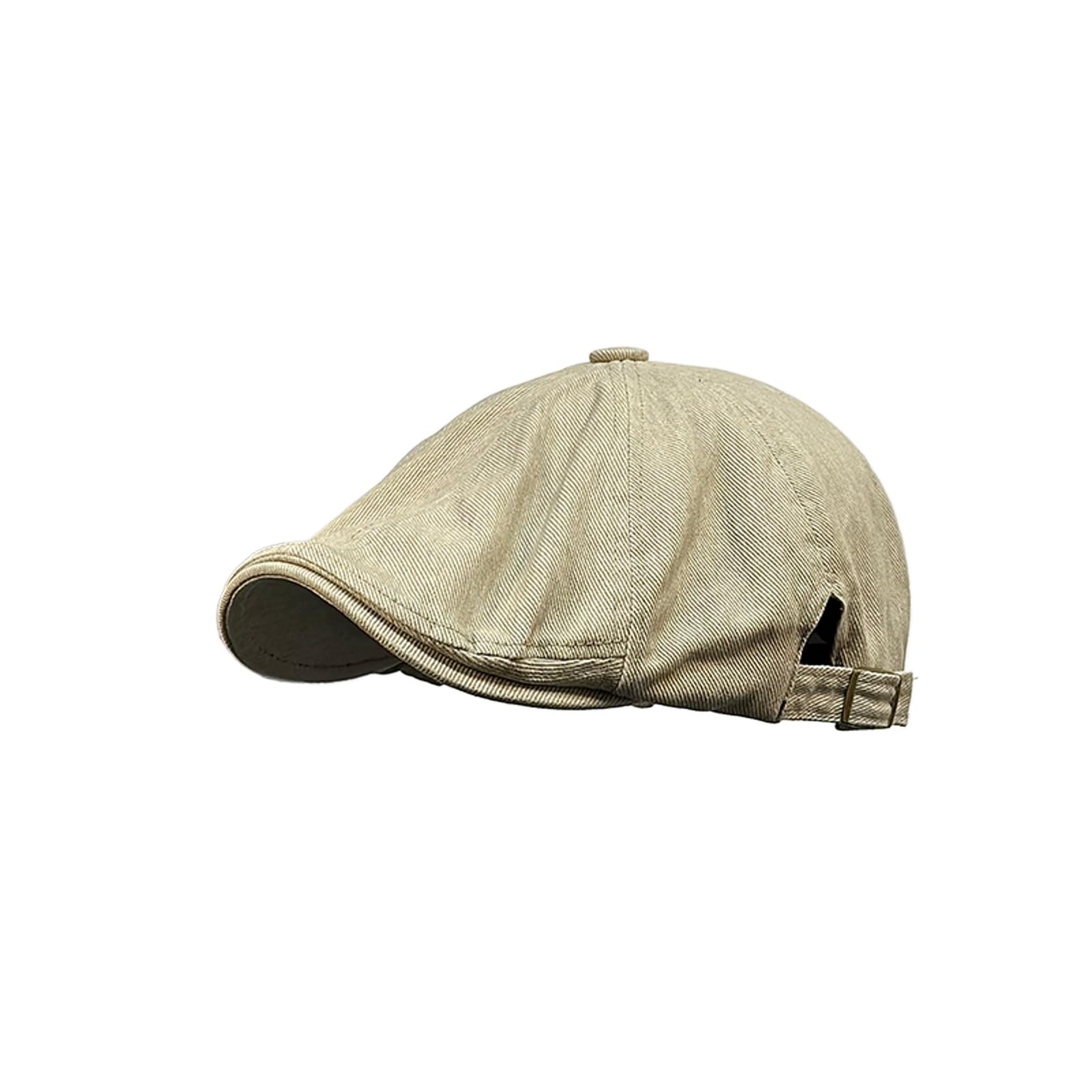 Unisex Newsboy Cap Flat Ivy Hat Cabbie Hunting Driving Hat for Spring Summer Autumn Winter Adjustable Series 19 Khaki