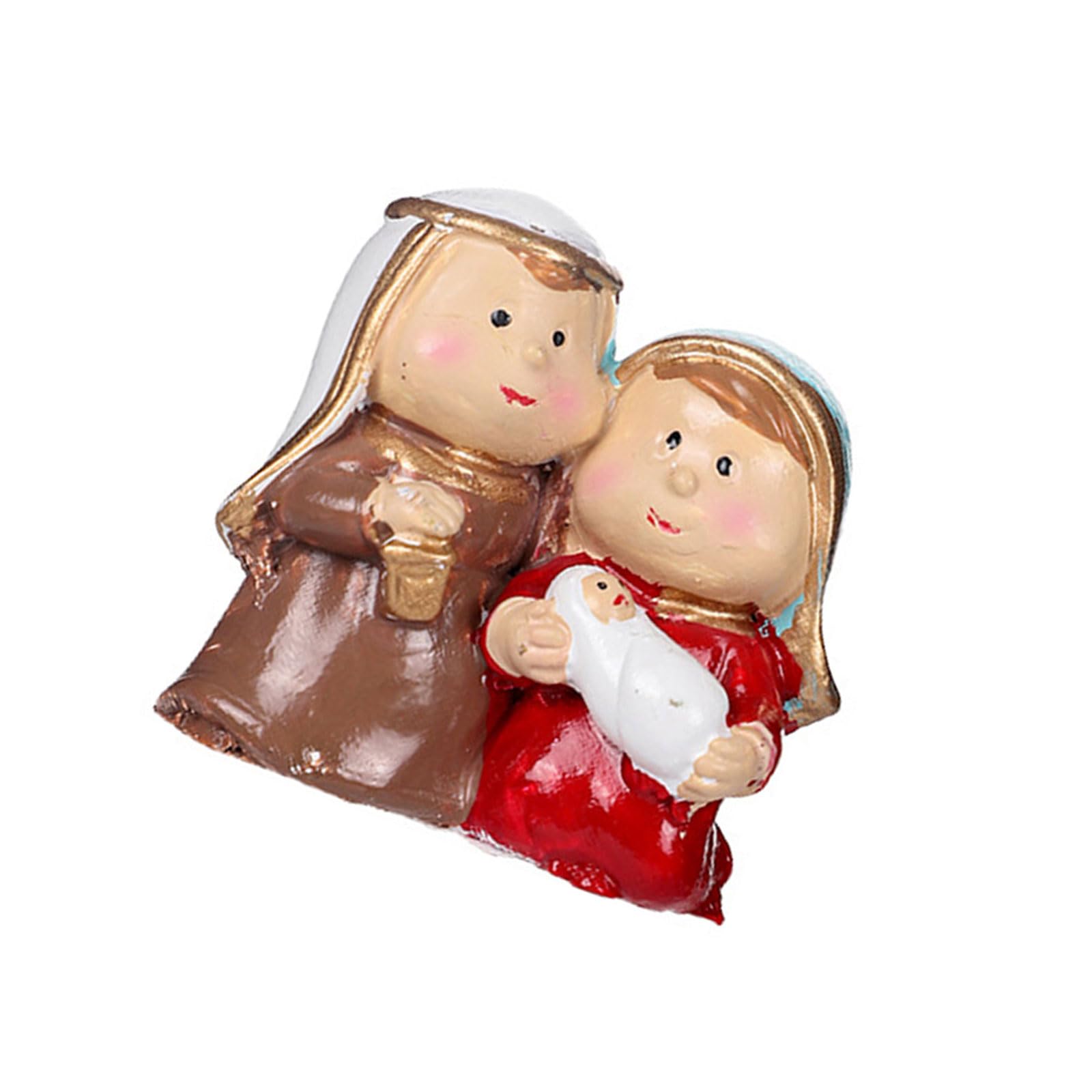 Elnwnnkc A Stable Base Resin Nativity Figurine For Christmas Displays Nd Religious Ctivity Christmas Centerpieces Display Nativity Scene Figurine