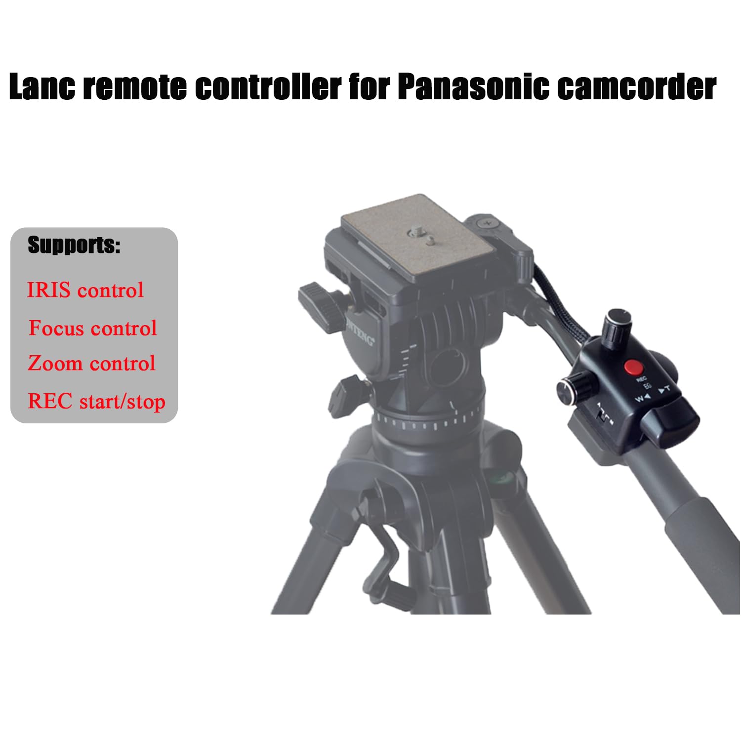 Fotga Zoom Lanc - Mando a distancia para videocámara Panasonic HC-X1 HC-PV100 AG-AC30 AG-UX90mc UX180 HC-X1000 AG-AC90 AC90MC DVC33 DVC63 DVC15 180B