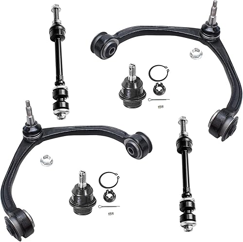 Miniatura 160 de Detroit Axle - Kit de brazos de control delanteros de 6 piezas para Toyota Corolla 2014-2019, 2 brazos de control inferiores con rótulas, 2 varillas