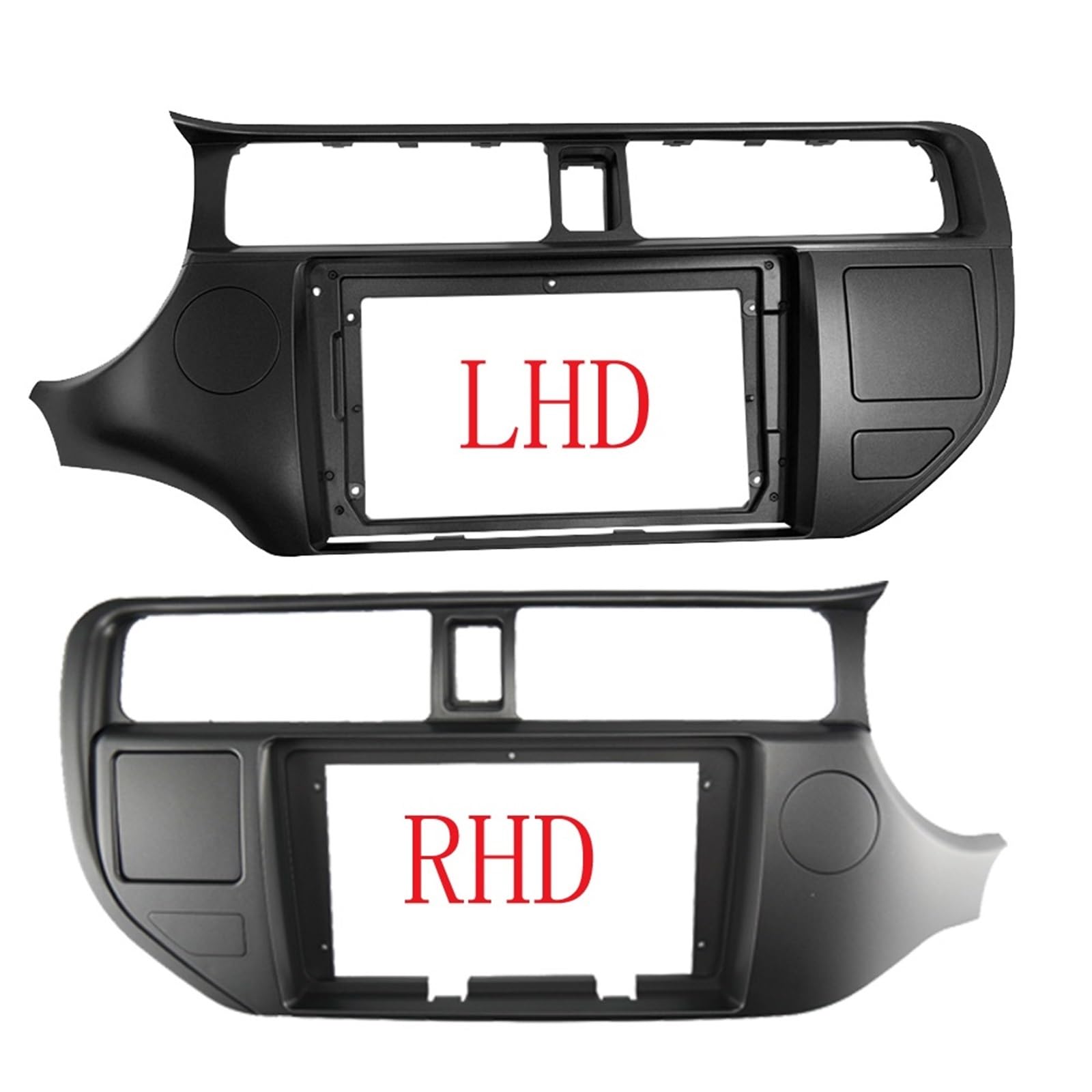 Compatible con KIA Rio Compatible con KIA 2012-2015 Marco de Panel de Montaje estéreo para Radio de 9 Pulgadas Marco de Radio para Coche 2 DIN de 9 Pulgadas Marcos para Dispositivos(Right Cord)