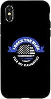 Vista 5 de Funda para iPhone 12 mini I Back The Blue For My Daughter Police Parents