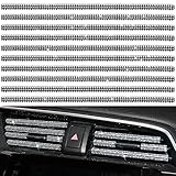 U-FÖRMIG GESTALTET: Der Innenraum Zierleiste Typ ist Design mit U-Form, es ist stabil und nicht leicht zu fallen, näher an die Auto-Klimaanlage Auslass passen. Kein Klebeband ist erforderlich, einfach zu installieren, wird nicht zu Schäden an der Luftauslass verursachen.