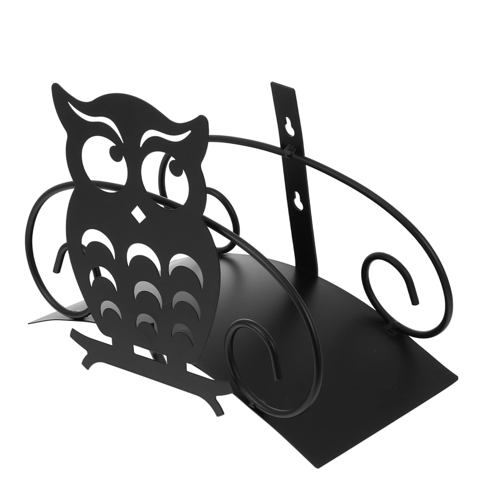 Toyvian Support De Tuyau Arrosage Décoratif Design Hibou Étagère Pour Tuyaux Noir