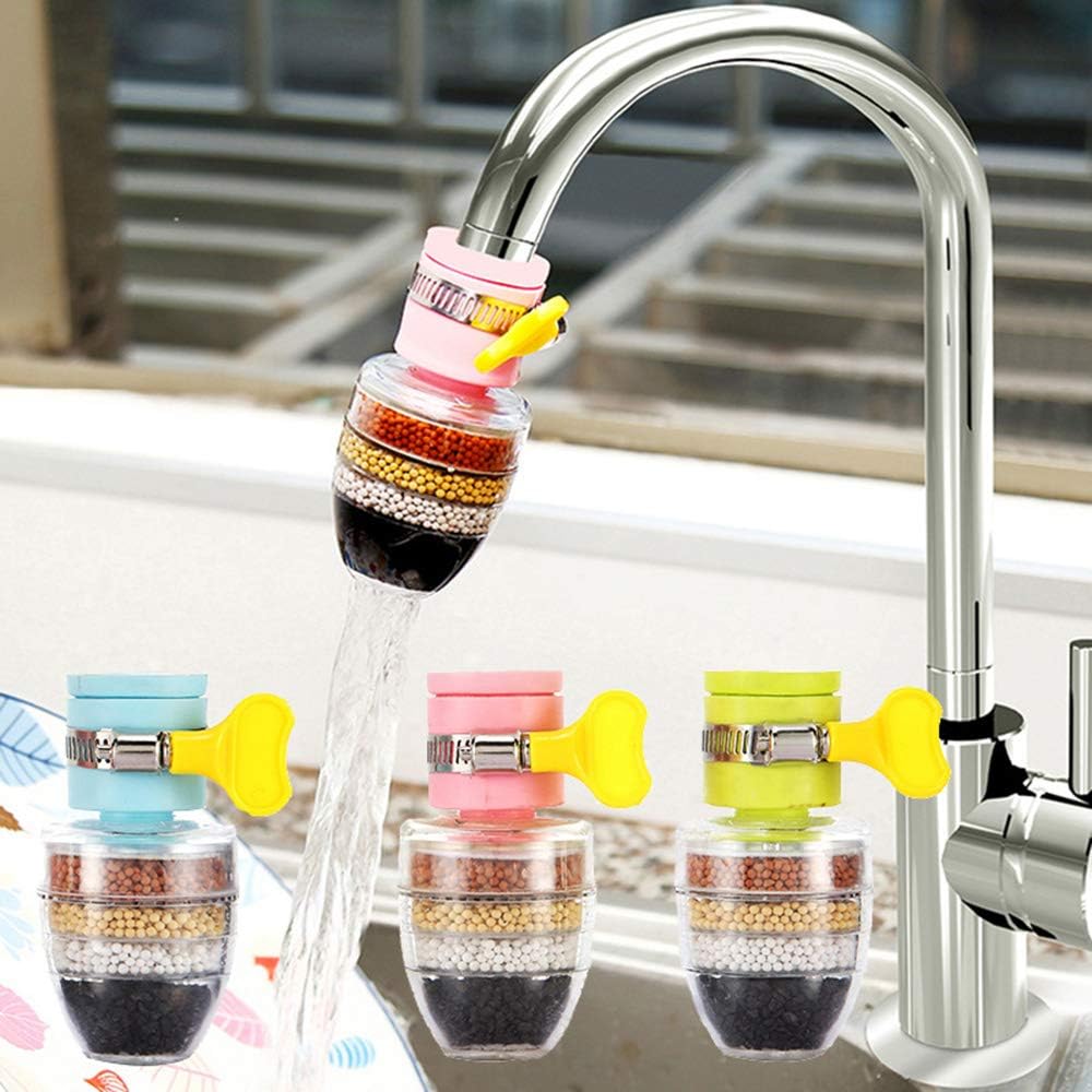 CHDHALTD Faucet Water Filters,Mini Kitchen Faucet Tap,Kitchen Faucet Water Filter with Filtration Cartridge,Water Purifier Home Accessories,Water Clean Purifier Filter