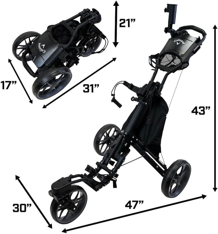 Callaway Golf Prestige 3-Wheel Push Cart