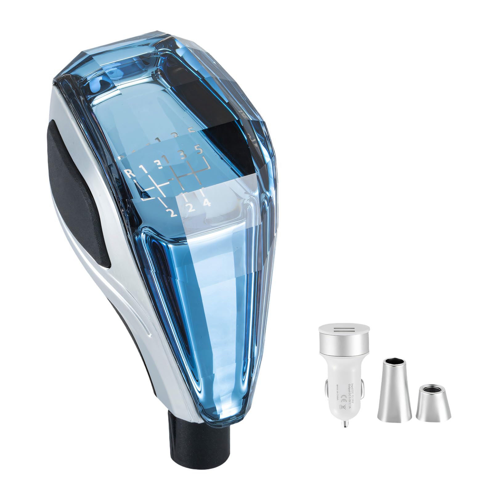 Nucelit Ergonomic Design LED Light Up Shifter Knob for Most Vehicles for Interior Replacement Accessories Replacement