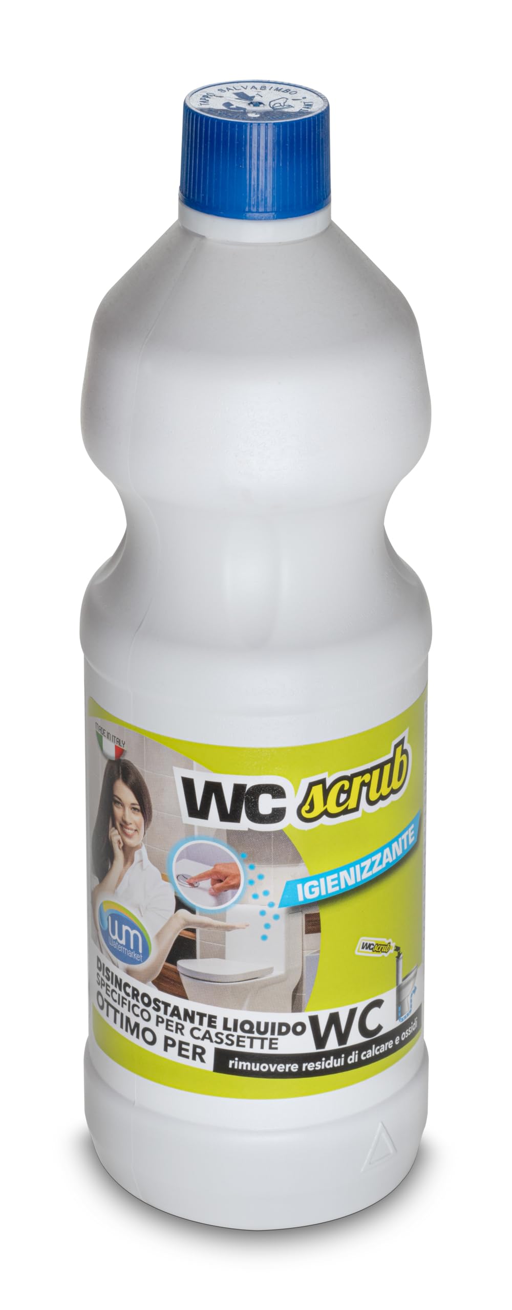 WK Disincrostante Professionale per Cassette WC | Anticalcare | Rimuove le incrostazioni nella cassetta WC | 1 litro | Made in Italy