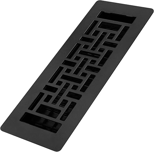 Decor Grates LAJH310-BLK Rejillas de perfil bajo, 3 x 10, orientales, negras texturizadas
