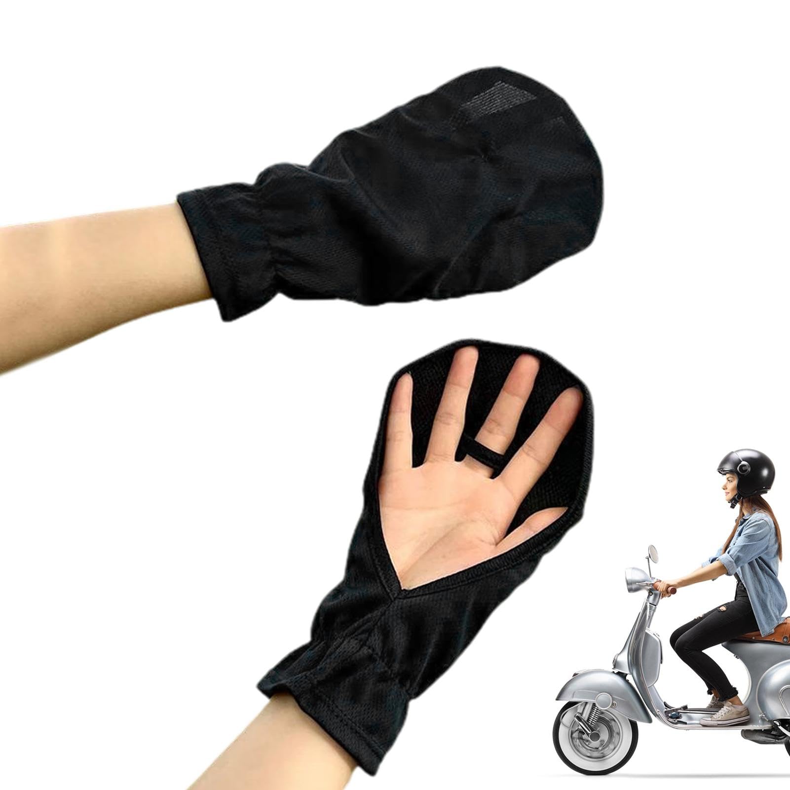 Manchons De Guidon Moto – Protection Solaire Et Vent, Réglables, Imperméables, Pour Scooter, Vélo électrique, Triporteur - 8