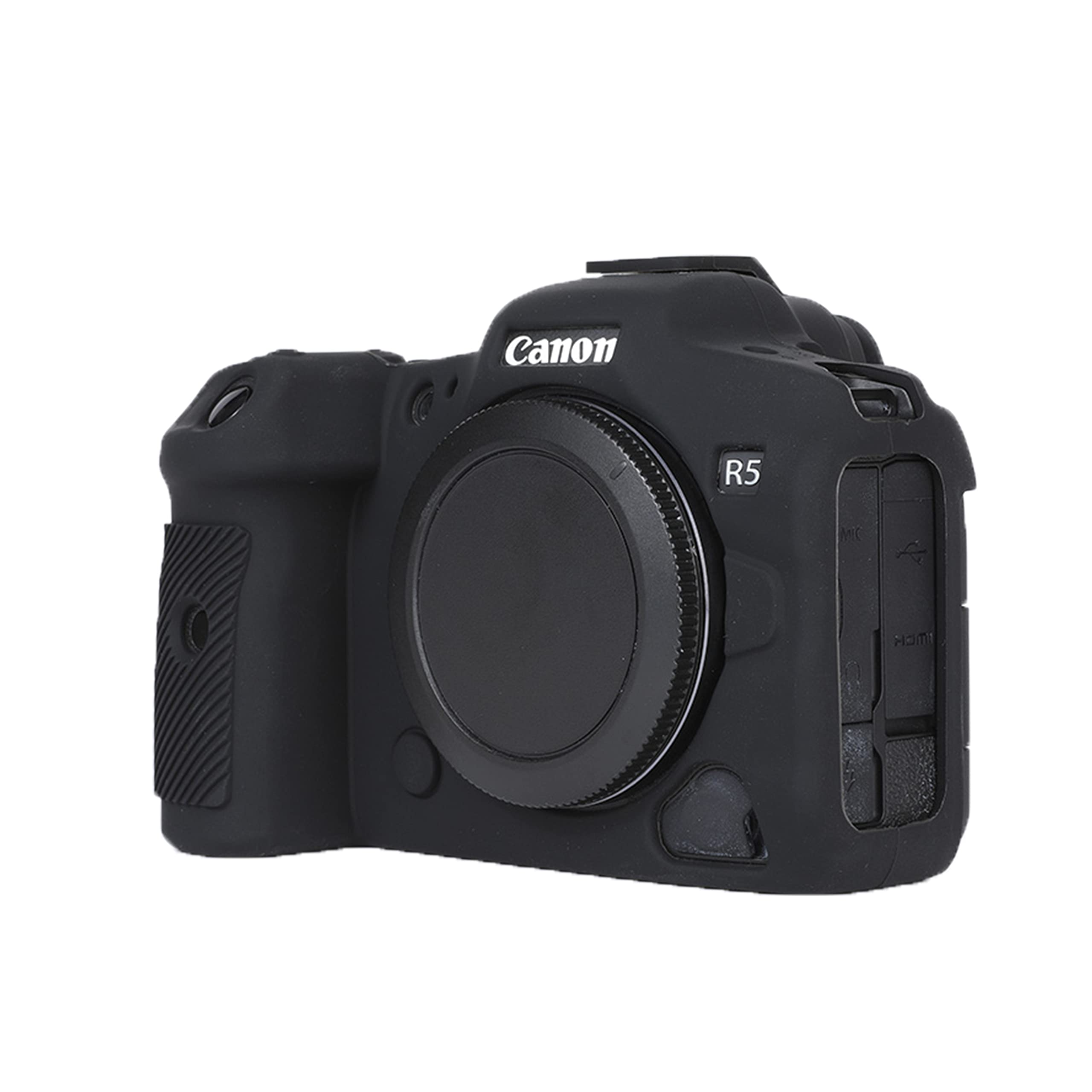 Rieibi Custodia in silicone morbido EOS R5, custodia protettiva per fotocamera Canon EOS R5 EOSR5, Mimetico, custodia per fotocamera