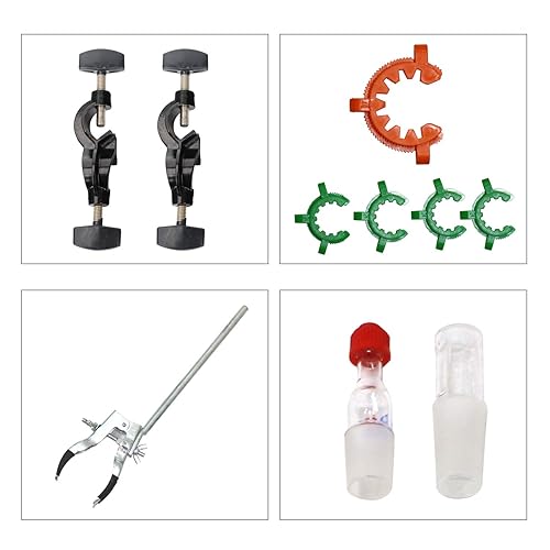 Miniatura 7 de Kits de cristalería del purificador del destilador del agua del aparato de la destilación del aceite esencial del laboratorio 67.6 fl oz Wtubo del