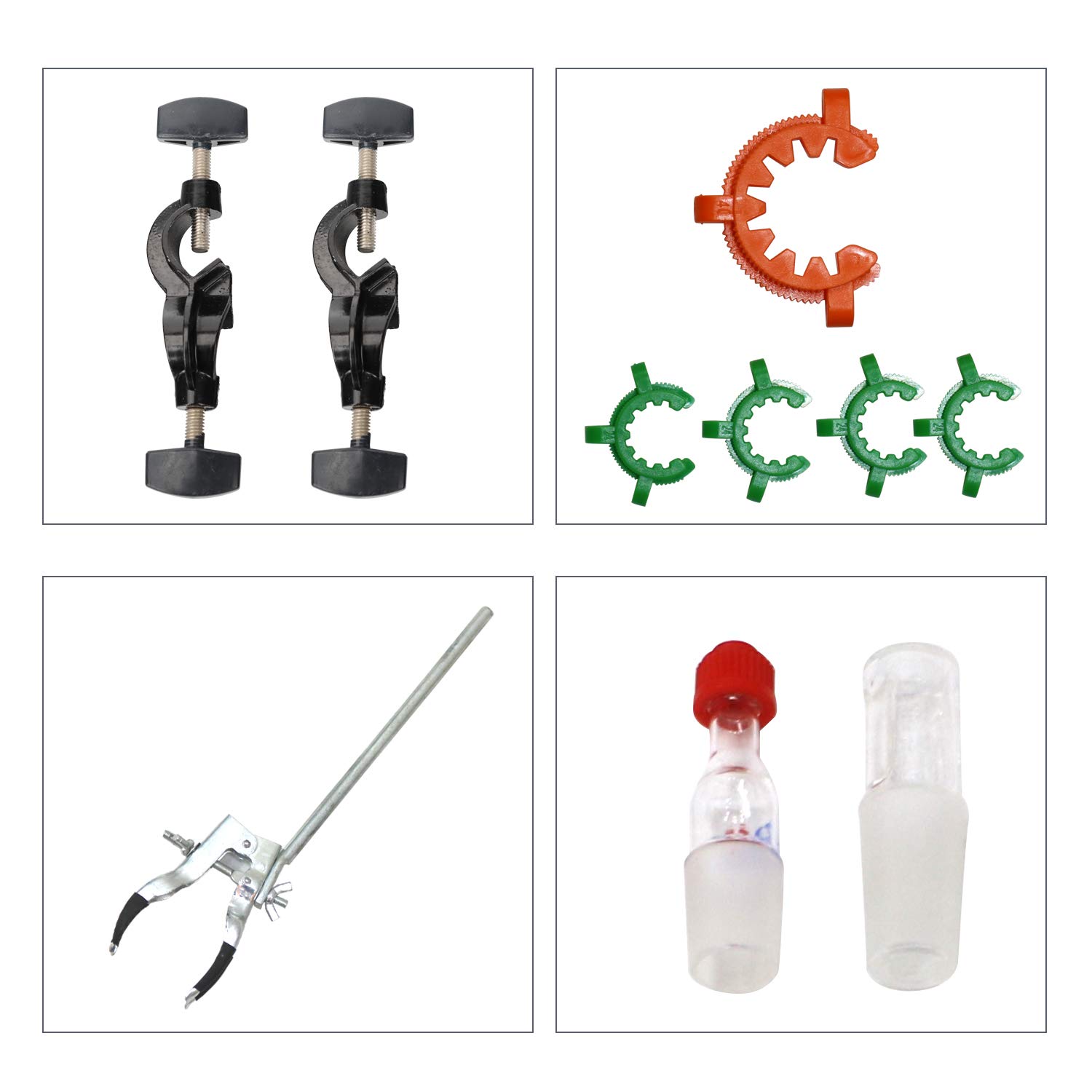 Anbt 2000ml Lab Essential Oil Distillation Apparatus Water Distiller Purifier Glassware Kits W