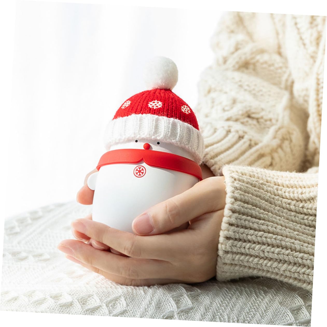 Hemobllo Schneemann-handwärmer mit USB-Aufladung Tragbare Powerbank für Winter Fördert die Durchblutung und Lindert Schmerzen