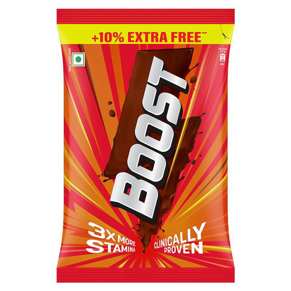 Boost Chocolate Nutrition Drink 500 g Pouch|| for 3X Stamina - Builds Bone & Muscle Strength