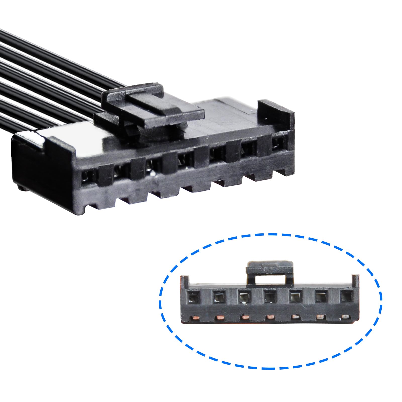 Dashcam Power Adapter 7 Pin Custom for Chevy, Ford, Honda, Lexus, Mitsubishi, Nissan, Toyota and more, Hide The Wires,GPS Radar Mirror Camera Dash Cam Adapter Cable, Connects to Rearview Mirror
