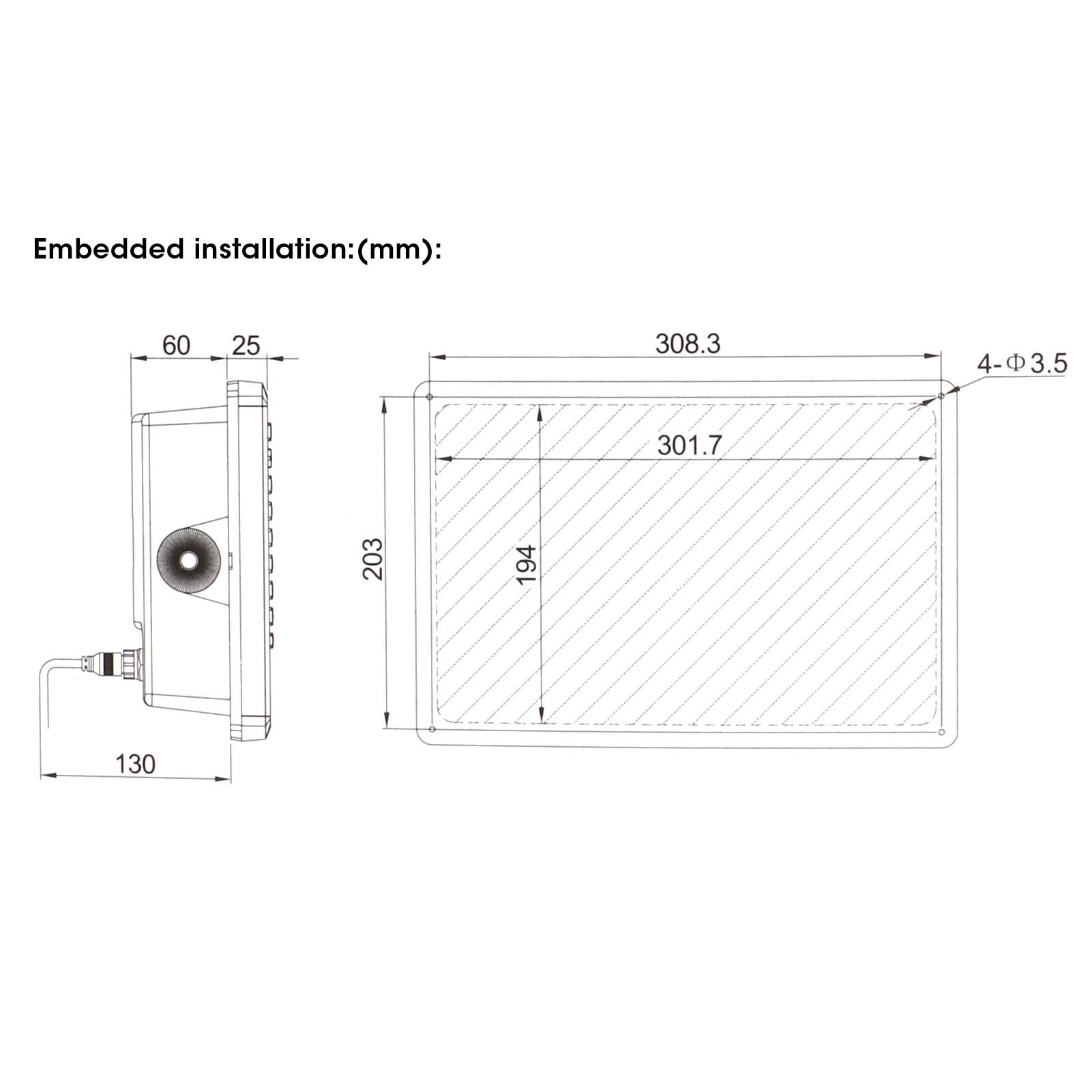 Marine-GPS-Kartenplotter Schiffsnavigation 10,4-Zoll-LCD-Display Wasserdicht mit Akustischem Alarm für XINUO-MAP C-Map
