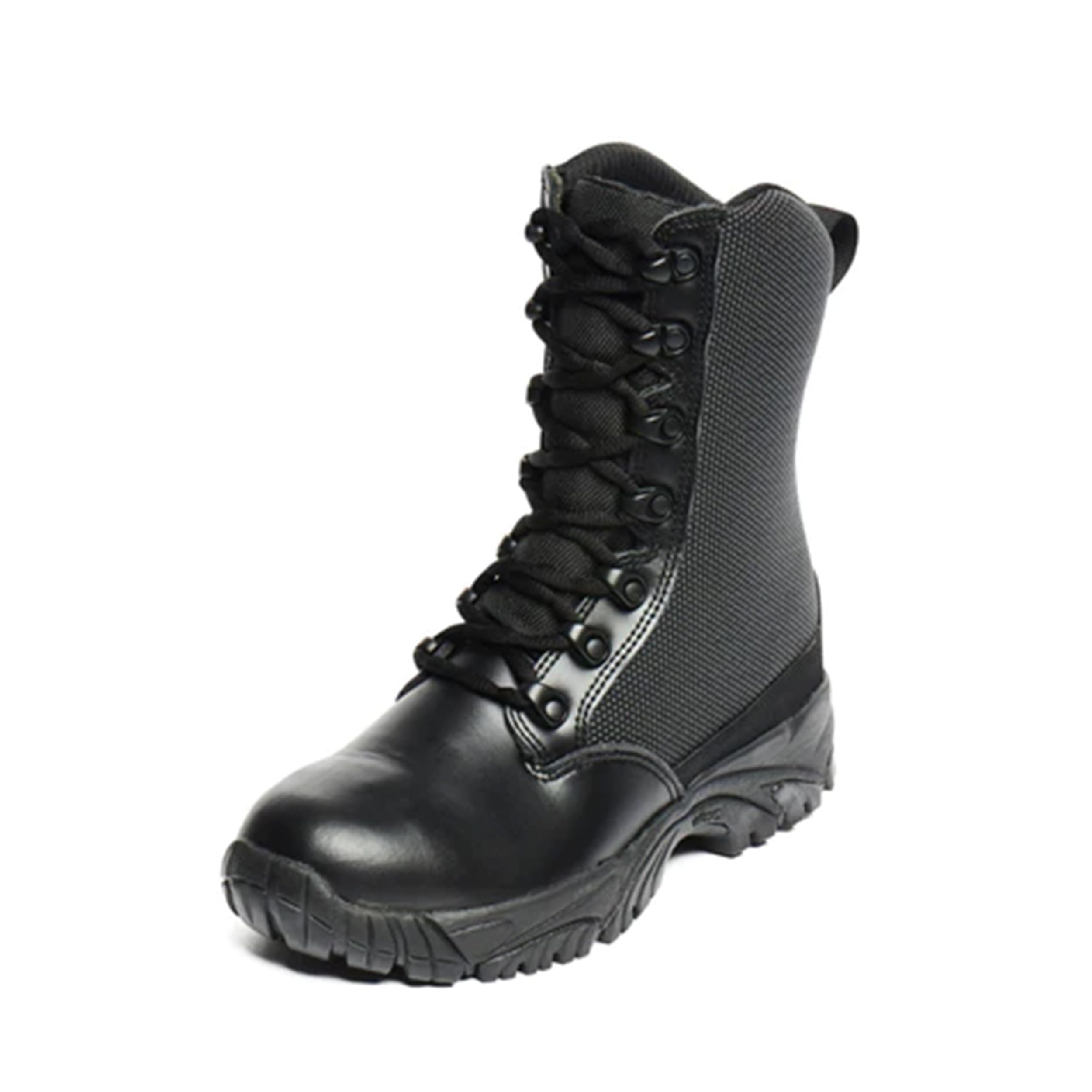 ALTAI 8" High Unisex Tactical Combat Work Boots for Men and Women, Waterproof Shoes for Hiking, Hunting, Trekking, Duty, Ultra-Lightweight, Black, MFT100, Size 5