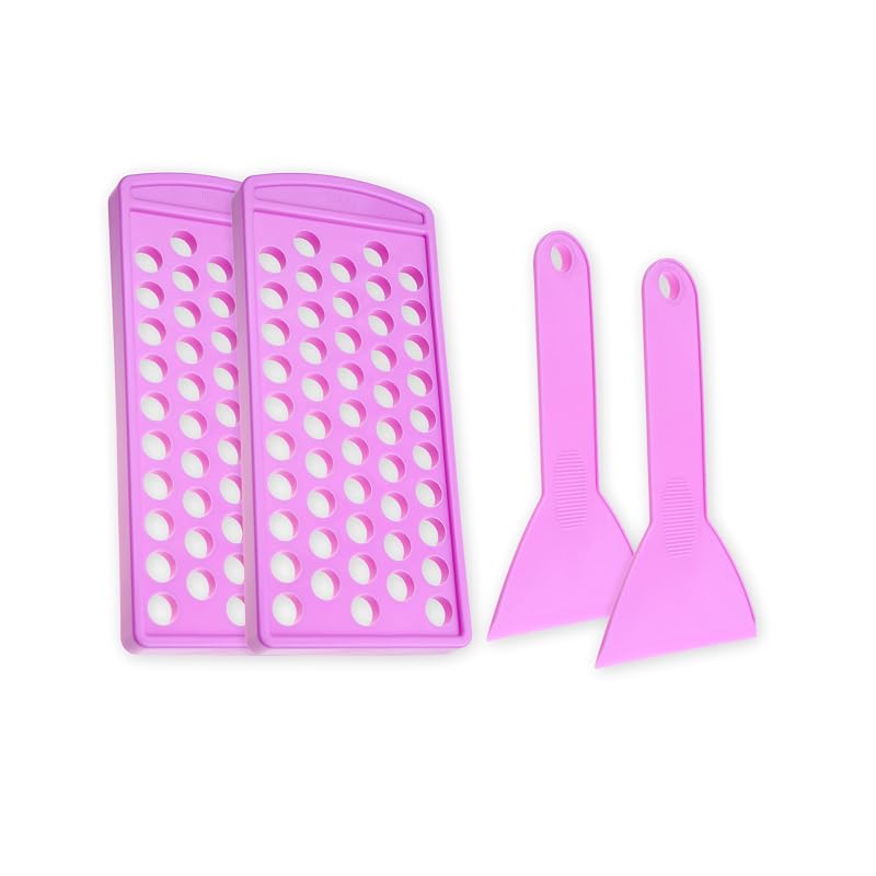 Kare & Kind Bandeja e Espátula para Enchimento de Bálsamo Labial, Pacote com 2