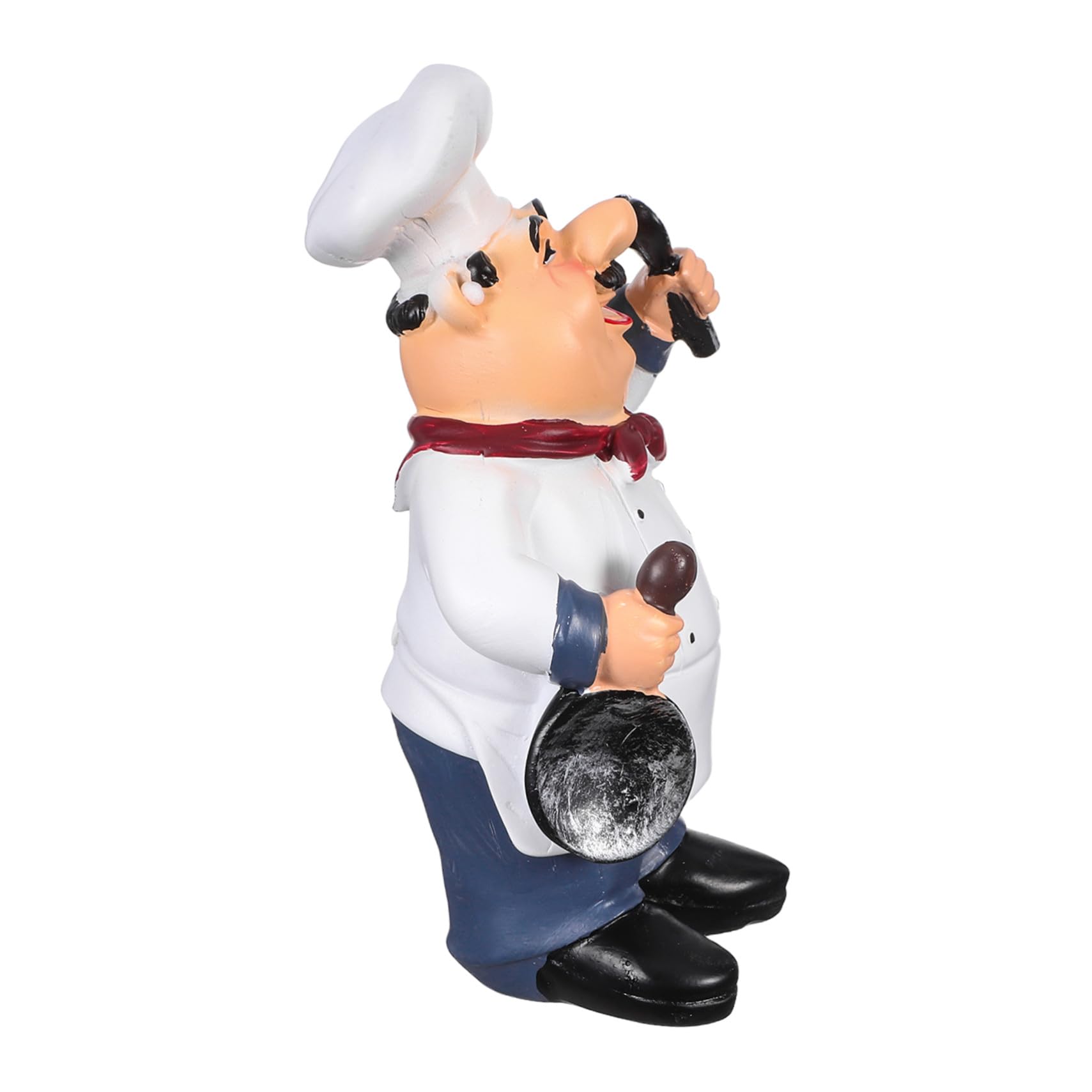 STOBAZA Statua Chef in Resina Stile Europeo per Decorazione Tavolo