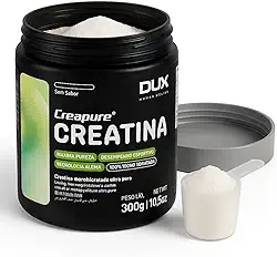 Creatina Creapure 300g monohidratada 100% Pote 300g | Dux Nutration Suplementação ganho muscular hipertrofia