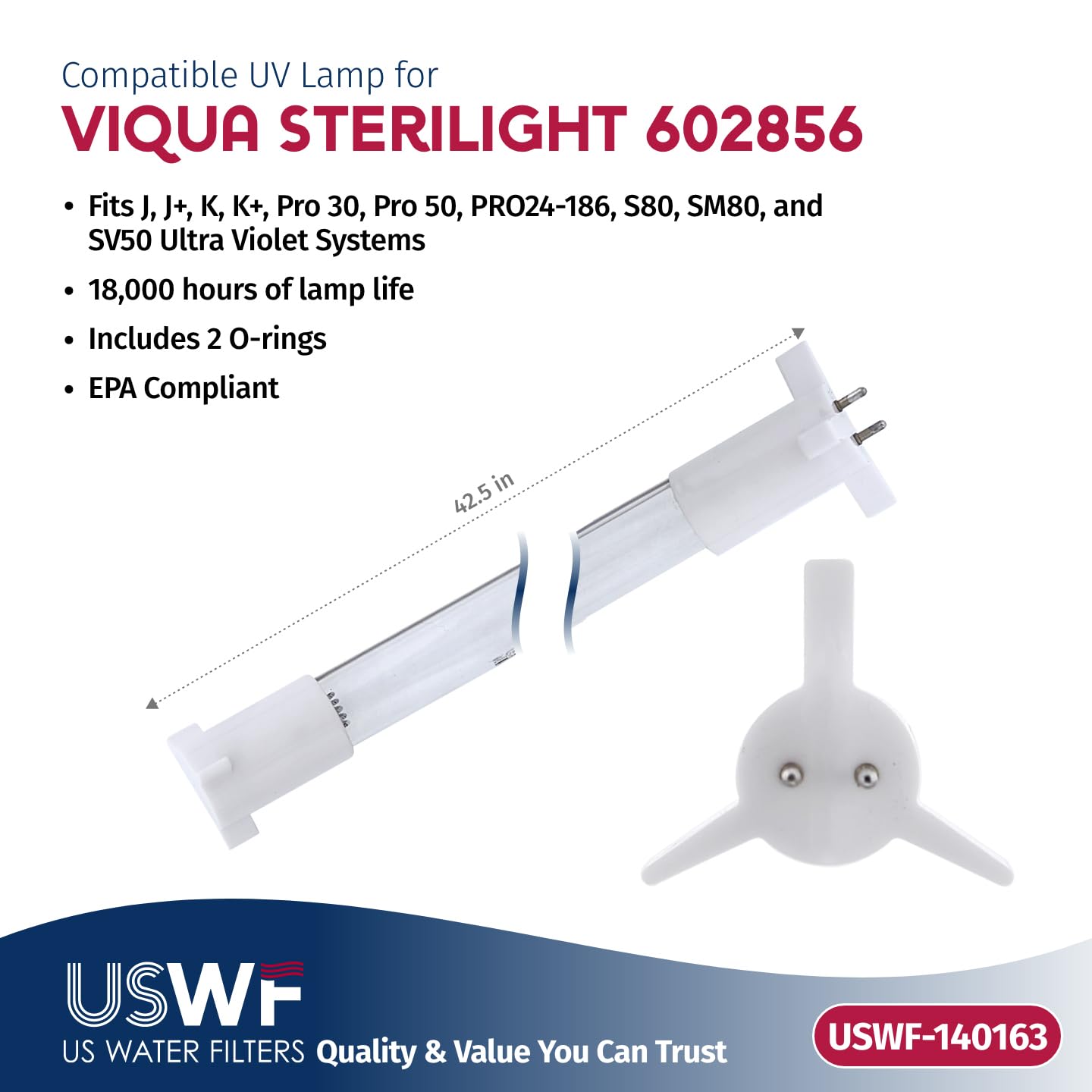 Amazon.com : US Water Filters 602856 Replacement UV Lamp | Fits